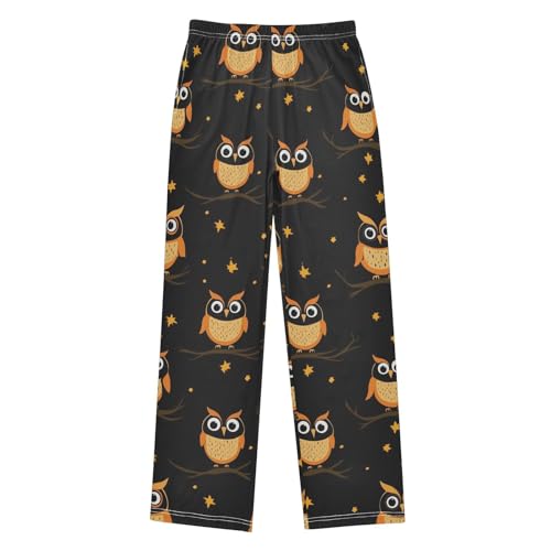 Owl and Star Boys Long Pants Soft Trousers Elastic Waist Kids Lounge Bottoms with Pockets S-XL