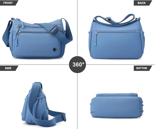 Image of Pealwel Casual Crossbody Bag with Anti Theft Pocket - Women Lightweight Water-Resistant Purse Bag