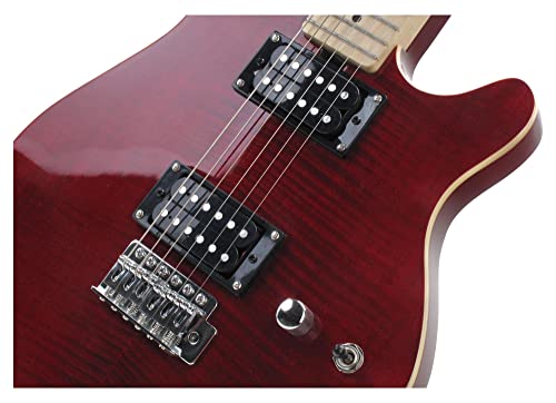Rocktile Pro MM150-TR guitare eléctrique transparent red - Les Beatles, Paul McCartney, John Lennon, RIngo Starr, George Harrison Rocktile Pro MM150-TR guitare eléctrique transparent red – Image 4