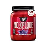 BSN N.O.-XPLODE Pre Workout Powder, Energy Supplement for Men and Women with Creatine and Beta-Alanine, Grape, 60 Servings, 2.45 Pound (Packaging May Vary)