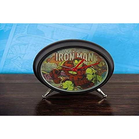 Reloj Despertador de Metal Paladone PP3438MC Marvel Comics Lenticular Classic Cover