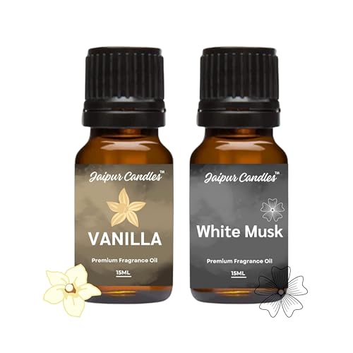 Image of Fragrance Oil | 15 ml | Aroma Oil for Home Fragrance | Best for Aromatherapy | Use in Diffusers, Candles, Air Fresheners (30ML, Vanilla, White Musk)