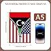 Libya Libyans America Flag Printed Zipper Leather Journal for Men Women 100 Pages A5 Ruled Notebook Lined Notepad for Writing Note Taking Travel Diary for Teachers Students College Business