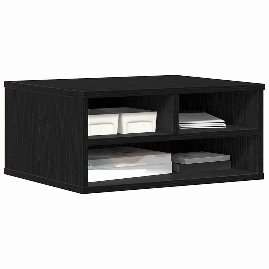 Soporte para impresora, color roble negro