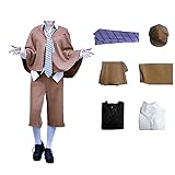 Tomioka Men Anime Cosplay Costume Outfit Detective Uniforms Full Set Halloween Party(STYLE-1, M)