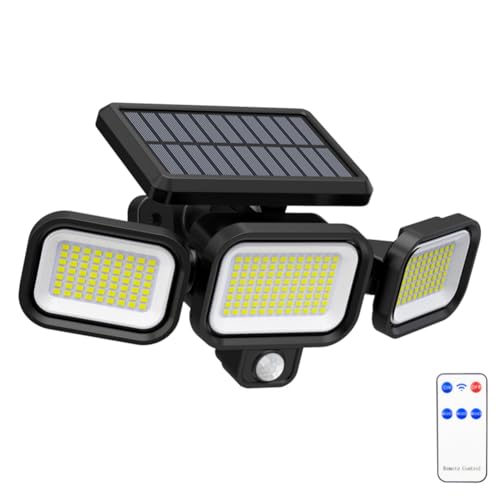 Éclairage de sécurité solaire 222LED étanche pour mur extérieur et terrasse - 2