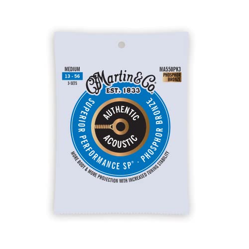Martin Authentic Acoustic Guitar Strings - 3 Pack - Superior