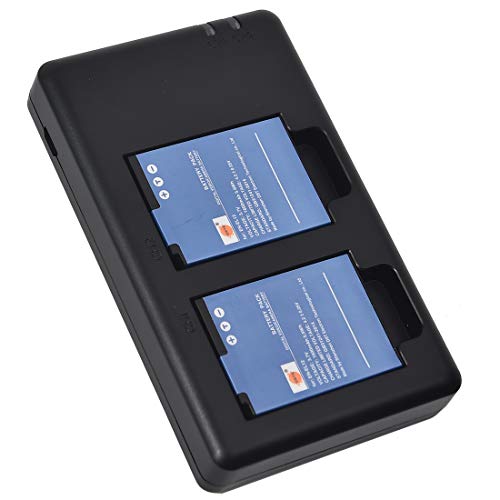 DSTE 2 Piezas de Recambio de bateria EN-EL12 Batterie + USB Cargador Dual Compatible con Nikon Coolpix AW100 Coolpix AW100s Coolpix AW110 Coolpix AW110s Coolpix AW120s