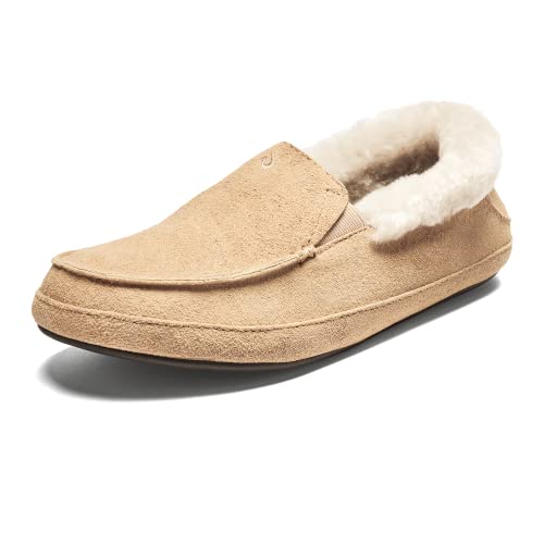 OluKai Ku'una Slipper, Women's Slip-On Shoes, Genuine Shearling & Premium Nubuck Leather, Drop-In Heel Design, Cozy & Ultra-Soft Comfort Fit
