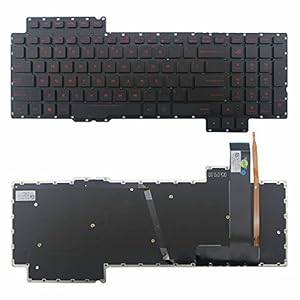 Laptop Vervanging US Layout ROOD Backlit Toetsenbord voor ASUS ROG G752 G752VL G752VT G752VY G752VS G752VM Zwart