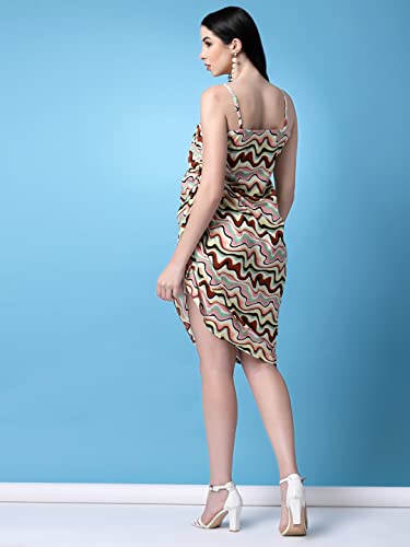 Image of OOMPH! Women's Crepe Sheath Knee-Length Dress