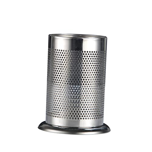 HOLIDYOYO Organizador de herramientas de cocina. utensilio Poseedor vajilla rugerizado ayudante de cocina Silver