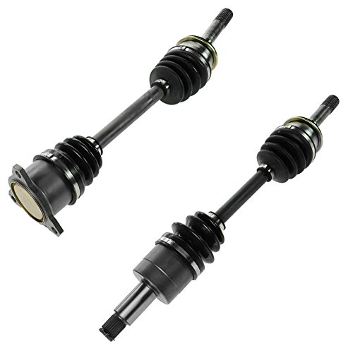 Image of TRQ Front Driver and Passenger CV Axle Assembly Set Neoprene Boots Moly Greased Compatible with 1999-2004 Chevrolet Tracker 1999-2005 Suzuki Grand Vitara 1999-2004 Suzuki Vitara 2002-2003 XL-7