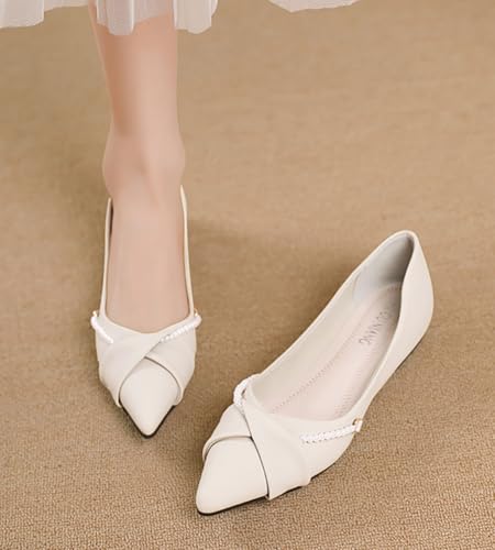 Flats for Women Pointed Toe Casual Ladies Ballet Flats Comfortable Slip on Shoes for Dressy Office Travel2