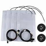 WATERCARBON Winter Seat Cushion with Chair Pad for Auto, in No-Slip Back Cover Built-in Vehicle with...