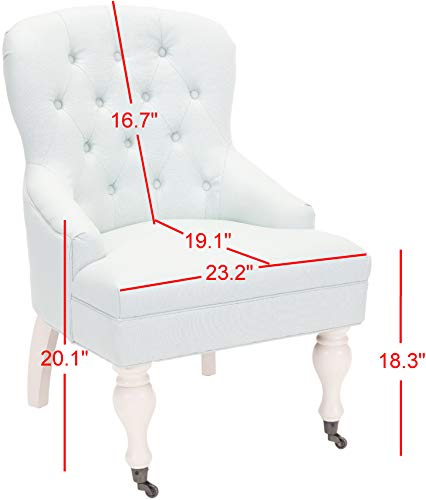 Sillón Club Plegable Lino Azul Tradicional miniatura 2