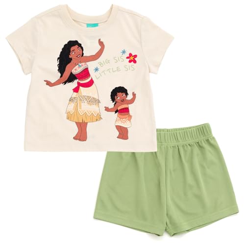 Image of Disney Girls T-Shirt and Mesh Shorts Outfit Set Toddler to Big Kid Sizes (2T - 14-16)