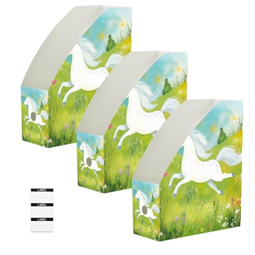 Boîtes de rangement pliables pour documents fin du désordre de bureau avec ces 6 boîtes licornes