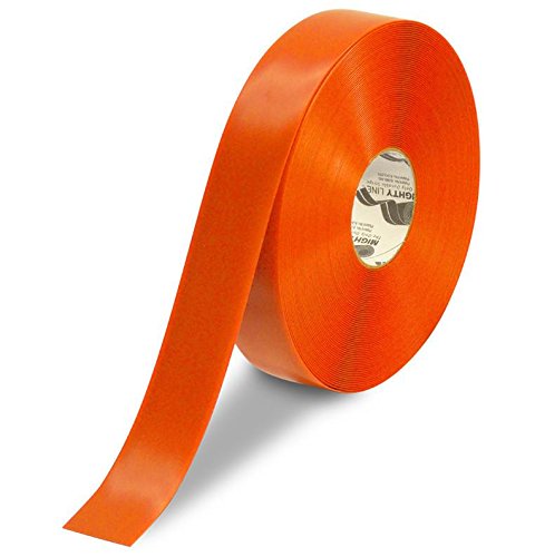 Mighty Line Floor Tape 2 inch Orange 100' Roll