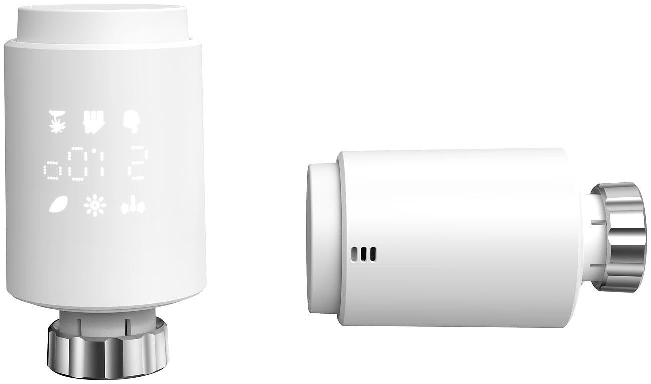 revolt Smart Thermostat: 3er-Set ZigBee-Heizkörperthermostate, weltweite App-Steuerung, Display (Heizung Thermostat ZigBee, Heizkörper App, Frost)