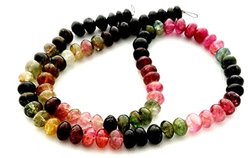 Tourmaline pastèque naturelle LKBEADS en perles lisses de 6 mm pour éliminer les défauts de création