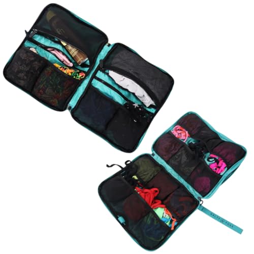 Neoprene Bikini Binder - Swimsuit Travel Organizer – 20 Storage Pockets for Easy Suitcase Organization, Waterproof, Compact, Swimsuit Holder for Vacation, Beach, and Pool Trips3