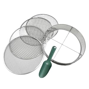 Erdsieb – Kompaktes Gartensieb Mit Mesh, Effizientes Steinsieb Für Steine , Praktisches Werkzeug Für Gartenarbeit, Pflanzkübel Wurmhumus Erde | Boden Vorbereitung Pflanzung Balkon Terrasse Beet Ho