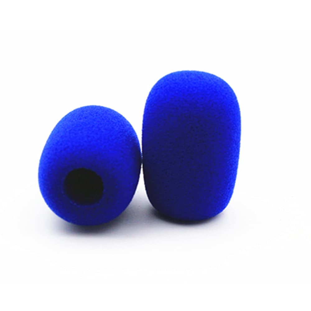 Pare-brise pour microphone de casque, housses de microphone en mousse Pare-brise pour micro pare-brise pour micro de bureau, paquet de 10 micros