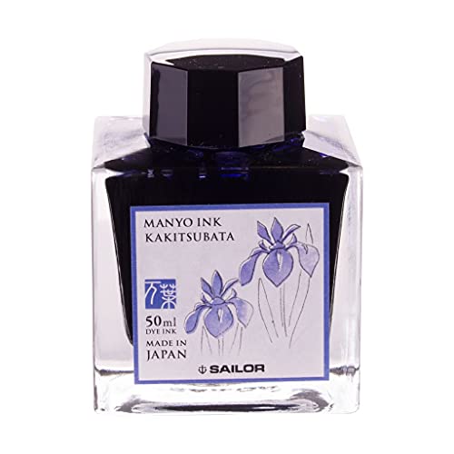 Sailor Manyo Kakitsubata encre 50 ml pour carnets de voyage et dessin