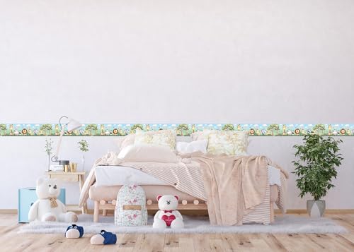 Bordes Adhesivos para Pared Infantil Safari Jungla 500x14 cm miniatura 4
