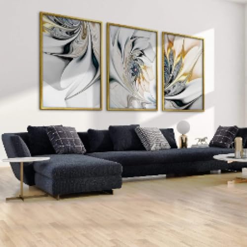 Impression sur toile abstraite pour salon chic et moderne