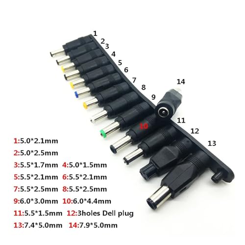 Adaptateur d'alimentation 5.5x2.1mm DC mâle pour PC portable