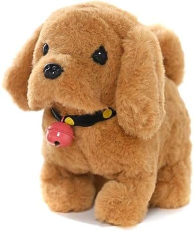 Walking Barking Tail Wagging Puppy Dog Toy - Brown - Super Cute | Barking, Walking, Tail Wagging, Battery Operated, Multiple Colours