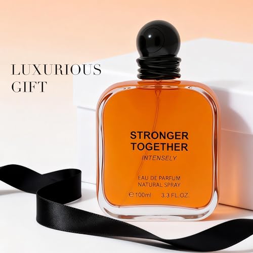 Image of AFLUXE Stronger Together Intensely Men's Cologne 3.4 Fl. Oz, Warm Spicy Woody Notes, Modern Masculine Eau De Parfum