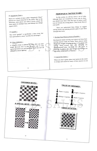 Image of 18 x 18 inches professional tournament Black and White chess board set (Fide-Standards) with Chessmen - 34 pieces and Chess bag, with 2 extra queens