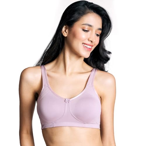 Image of NYKD NYB169 Cotton Non Padded Non Wired Encircled Shaping Bra Full Coverage Side Lift (Plus