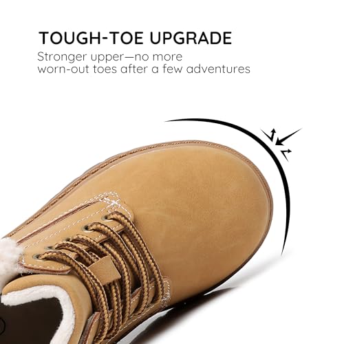 Apakowa Toddler & Little Kid Boys Girls Boots Fall Early Winter Work Boots with Side Zipper (Toddler/Little Kid)2