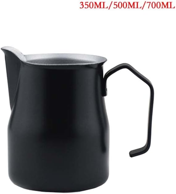 Coffee Press Stainless Steel Milk Jug Espresso Cups Art Cup Tool Barista Craft Coffee Moka Cappuccino Latte Milk Frothing Jug Pitcher Pots(600ML)