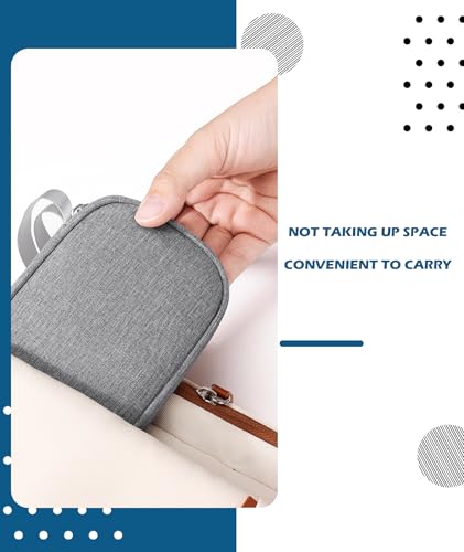 Image of Pendrive Case, 20 Card Slots USB Flash Drive Organizer, Travel-Friendly Hard Disk Pouch Case, Grey U Storage Bag for Tech Professionals, Students