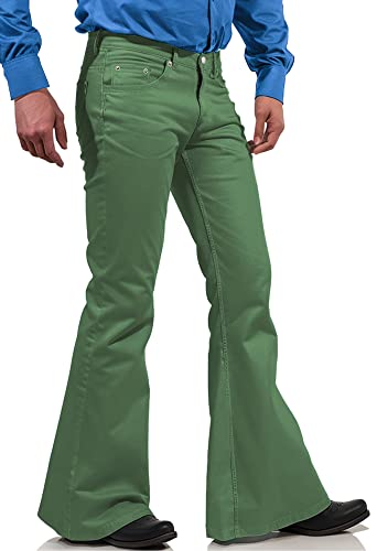 Mens Bell Bottom Pants 60s 70s Outfits for Men Disco Vintage Denim Jeans | Disco Party Trousers | Stretchyeveryday wear Retro Stylish Flared Pants 70s 80s Theme Clothing Halloween Costume product thumbnail 18