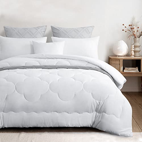Ruikasi Lightweight Duvet Insert Queen - Soft Thick Queen Size Duvet Insert, All Season Fluffy White Comforter With Corner Tabs, Down Alternative, 88X88 Inches #TOP2