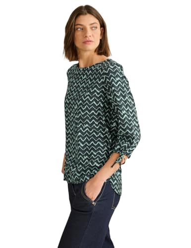 Chemisier imprimé femme Cecil : blouse fluide manches longues et haut à motifs