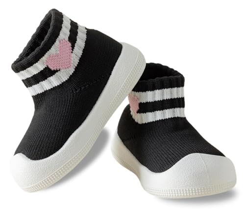 Image of Baby Sock Shoes Toddler Walking Slippers with Soft Rubber Sole