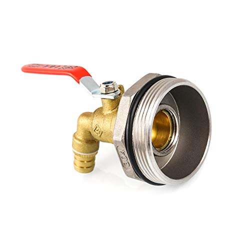Qwork WD3424 2 Inch Drum Faucet Brass Barrel Faucet thumb #1