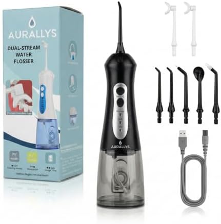 Cordless Oral Irrigator, IPX7 Waterproof, Includes 7 Nozzles, 200...