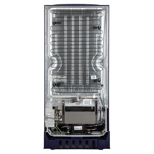 Image of LG 185 L 5 Star Direct-Cool Inverter Single Door Refrigerator (GL-D201ABPU, Blue Plumeria, Fast Ice Making, Base Stand with Drawer)