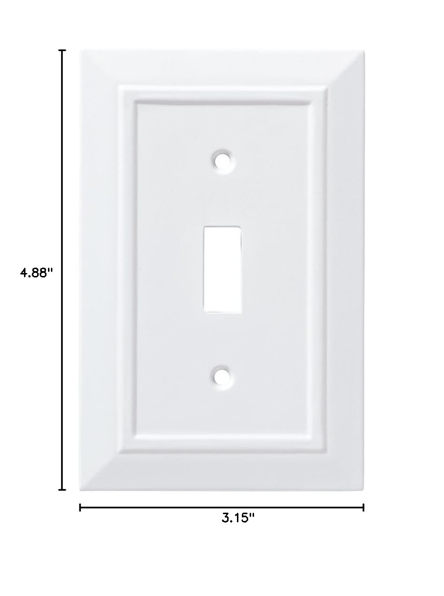 Franklin Brass Classic White Wall Plate - Decorative Switch Cover -12