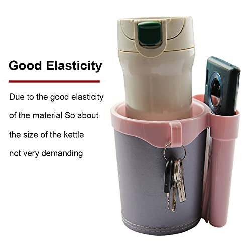 Tobefore Bike Cup Holder Bike Water Bottle Holder Handlebar With Cell Phone Keys Bike Cup Holder Leather Bicycle Drink Beer Holder For Beach Cruiser Commuter Bike #TOP2