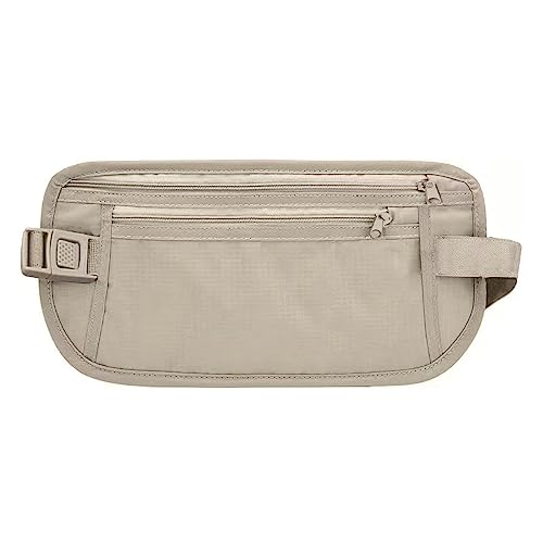 woojfcang-Secure-Money-Belt-for-TravellingUndercover-Hidden-Travel-Money-Pouch-Stealth-Wallet-for-Cash-Cards-Passport-Keys-Mobile-Phone-Waterproof-Fanny-Pack-Anti-Theft-Bum-Bags-for-Men-Women