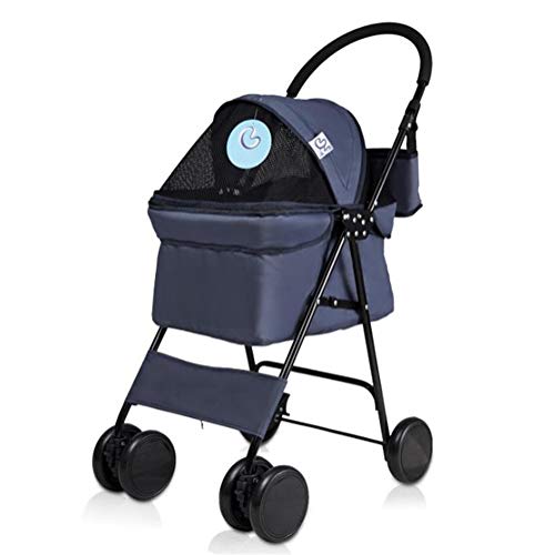 WGYDREAM Hundebuggy Hundewagen Pet Travel Kinderwagen Pet Stroller Katze und Hund Wagen Regen-Abdeckung Ultra-Light faltbares Hundewagen Outing Pet Travel Jogger Träger Cover